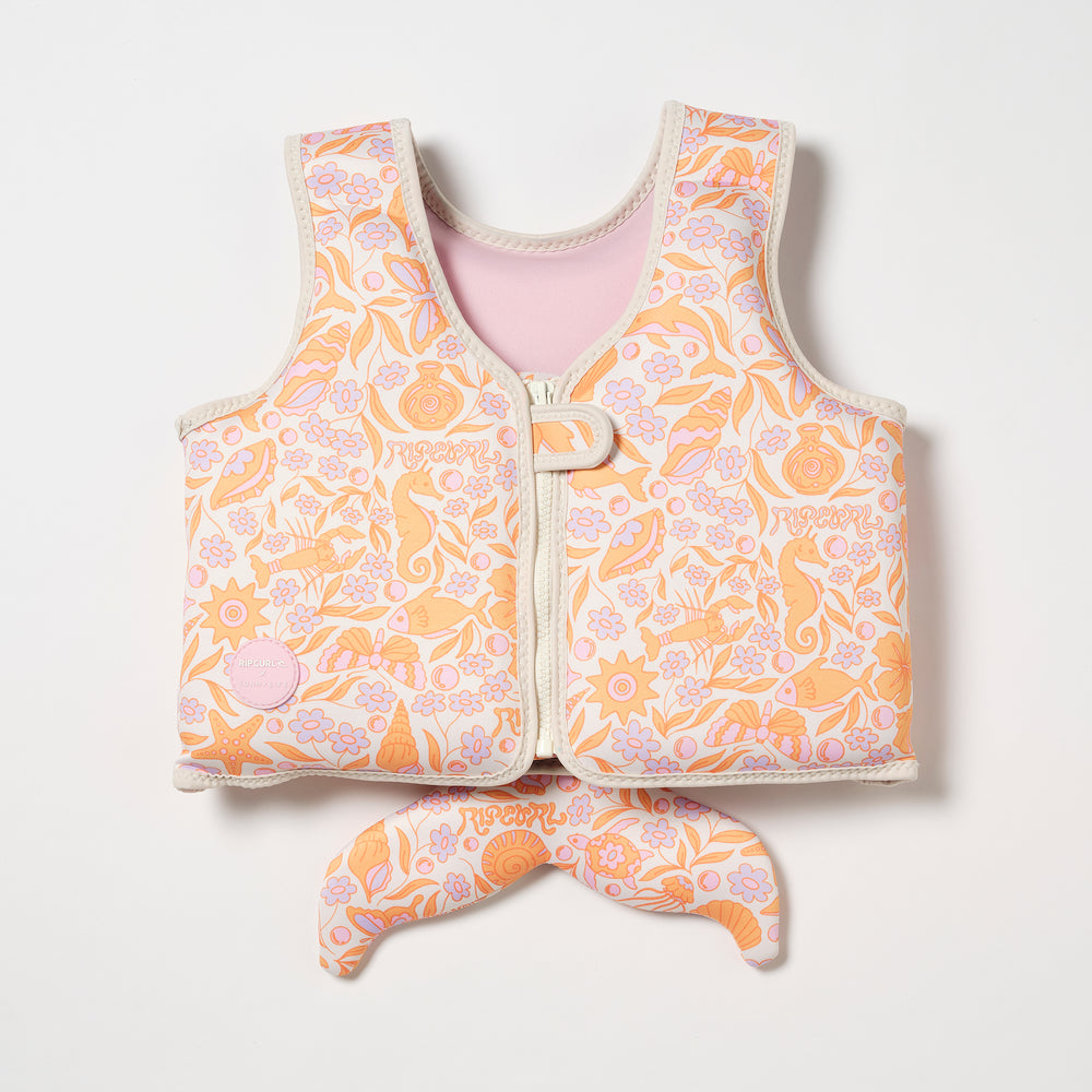 Kids Swim Vest 3-6 | Ocean Magic Pink 3D