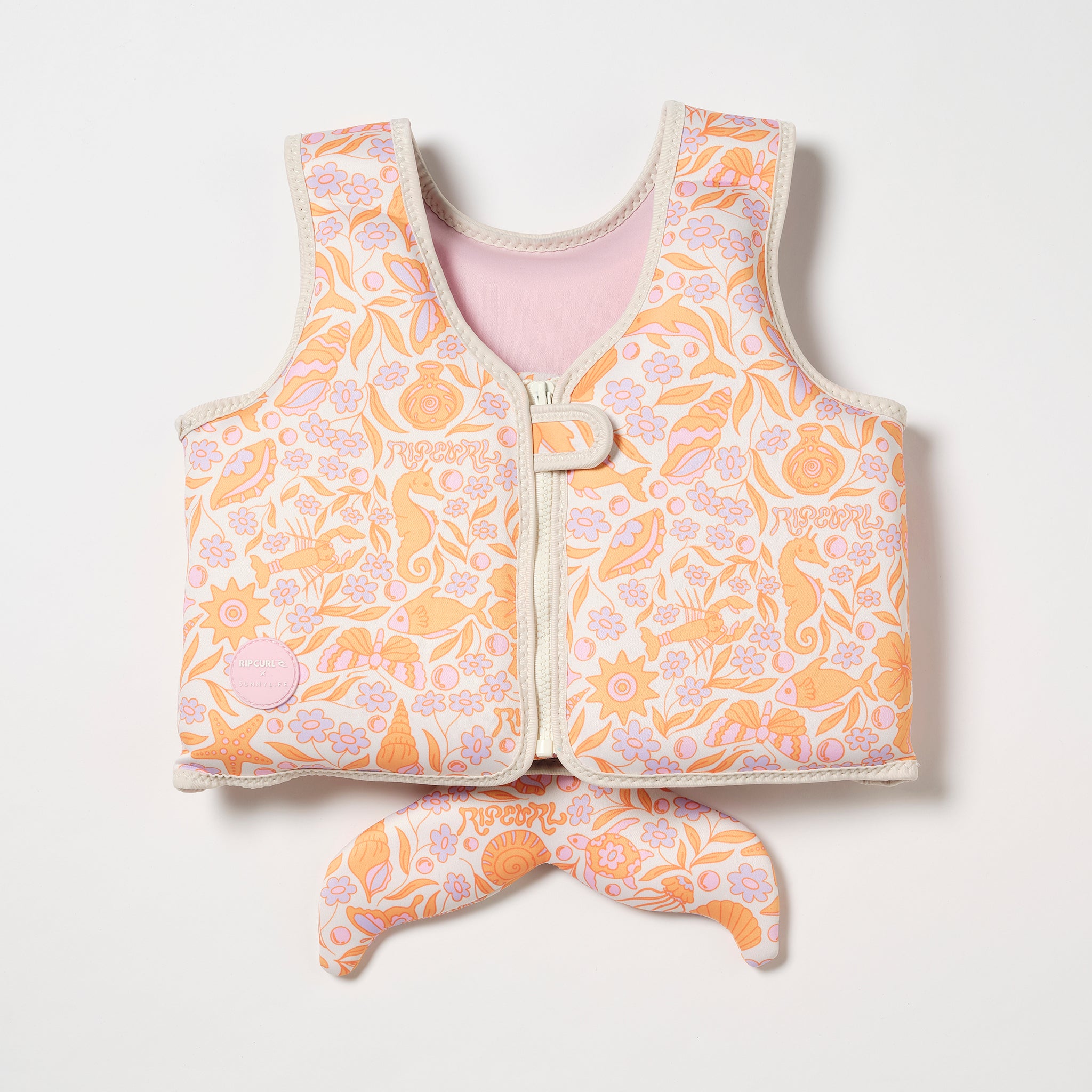 Kids Swim Vest 3-6 | Ocean Magic Pink 3D