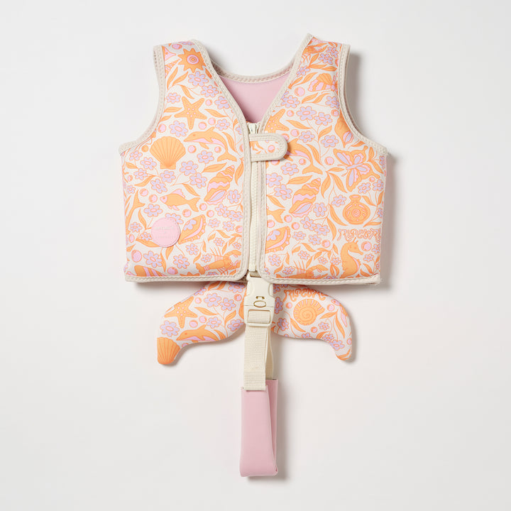 Kids Swim Vest 1-2 | Ocean Magic Pink 3D