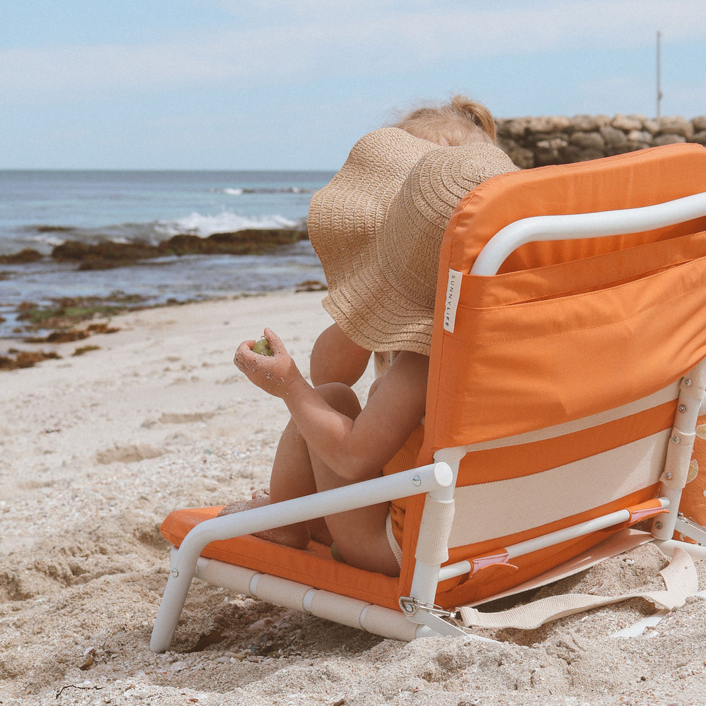 Cushioned Beach Chair | Canvas Melon