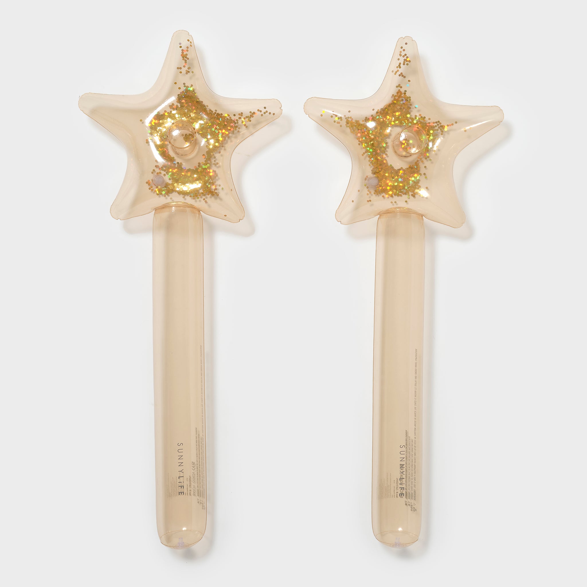 Kids Inflatable Star Wand | Princess Swan Gold