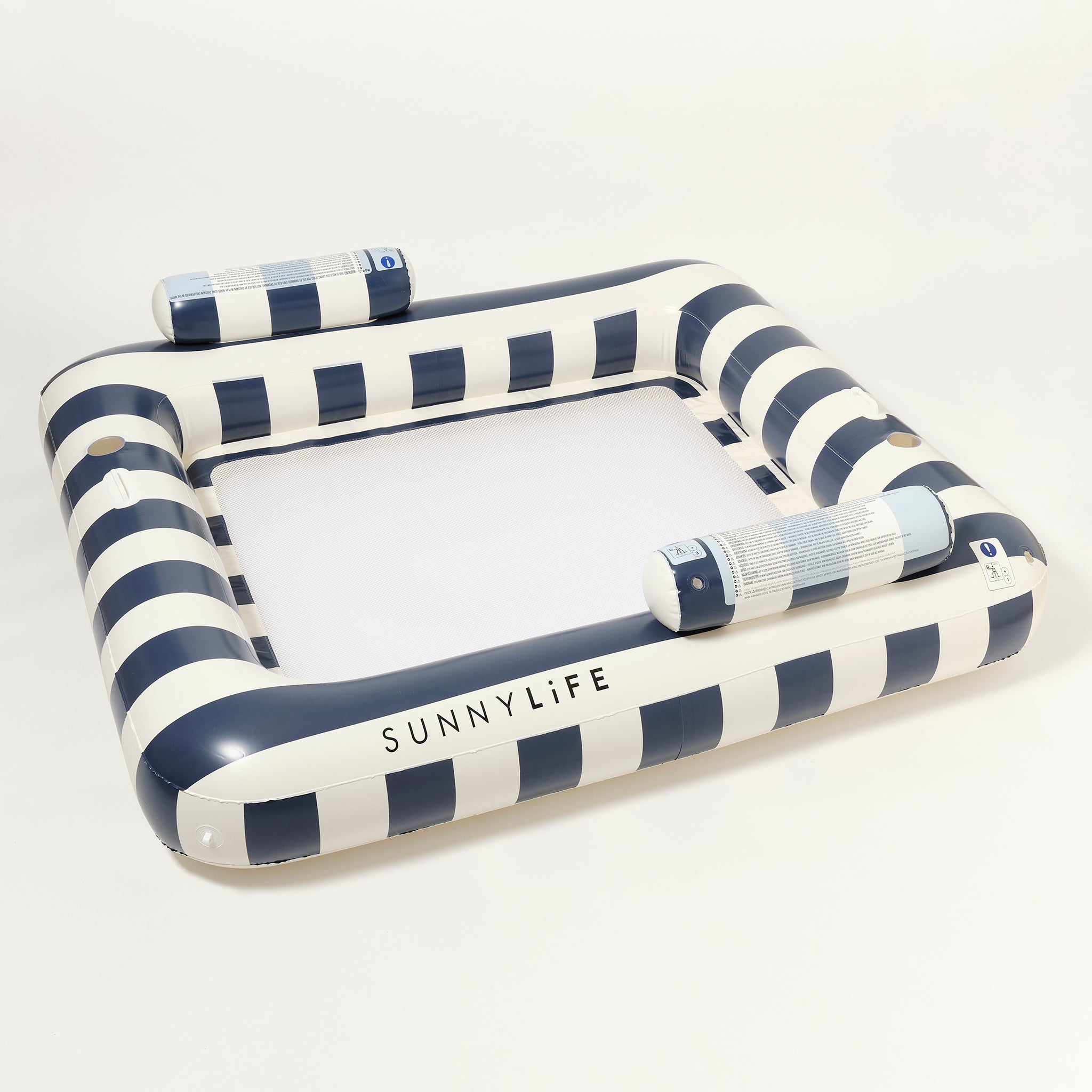 Luxe Twin Hammock Float | Le Weekend Navy Stripe