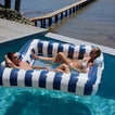 Luxe Twin Hammock Float | Le Weekend Navy Stripe