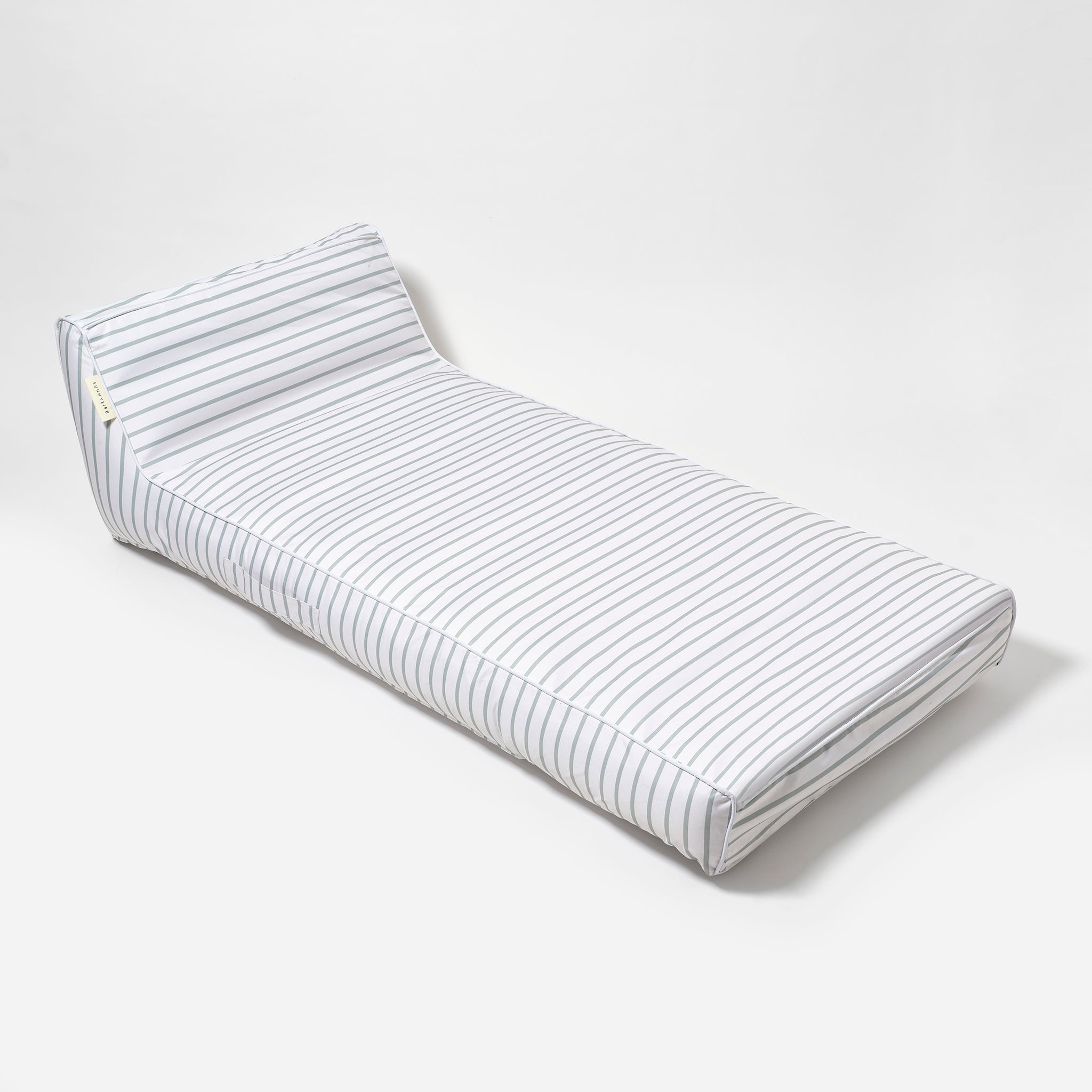 Luxe Lie-On Lounger | La Palma Sage Stripe