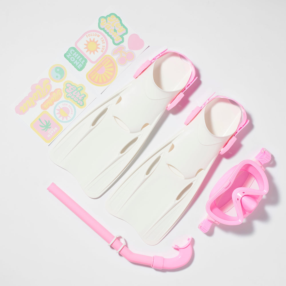 Kids Snorkel Set Medium | Summer Sherbet Pink