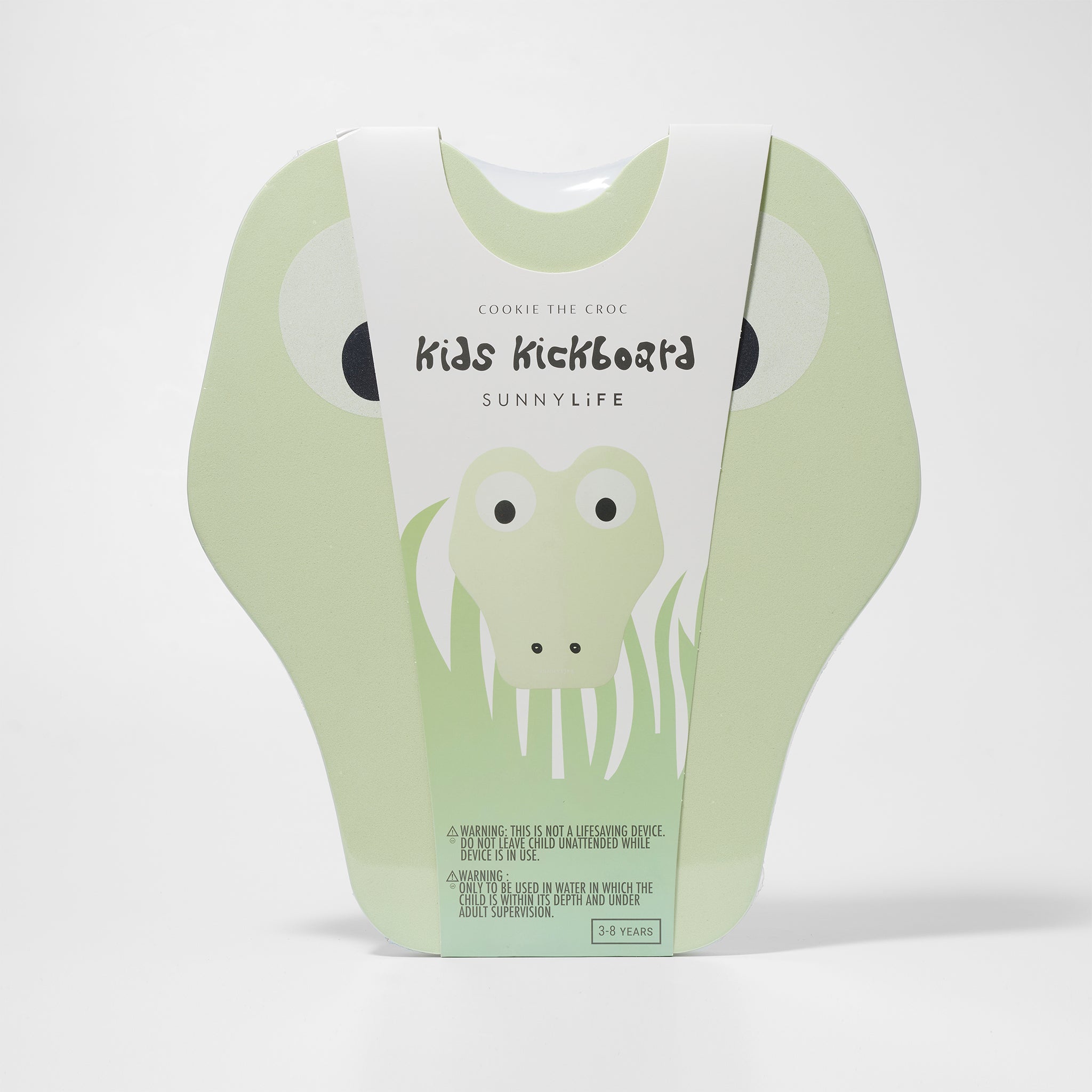 Kids Kickboard | Cookie the Croc Light Khaki