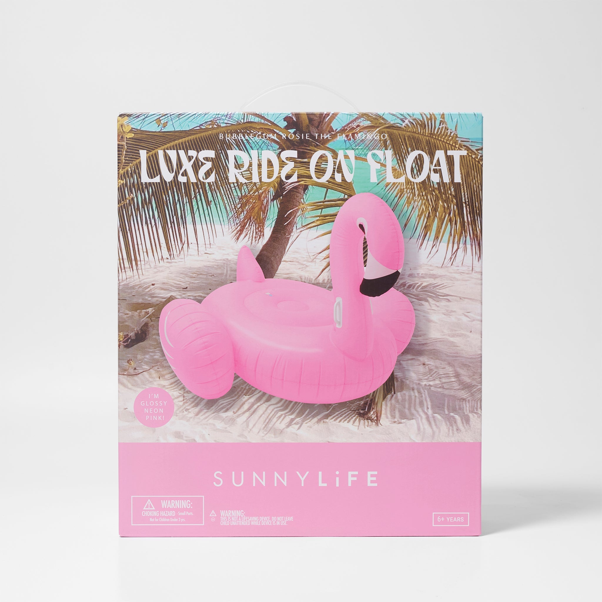 Luxe Ride-On Float | Rosie the Flamingo Bubblegum Pink