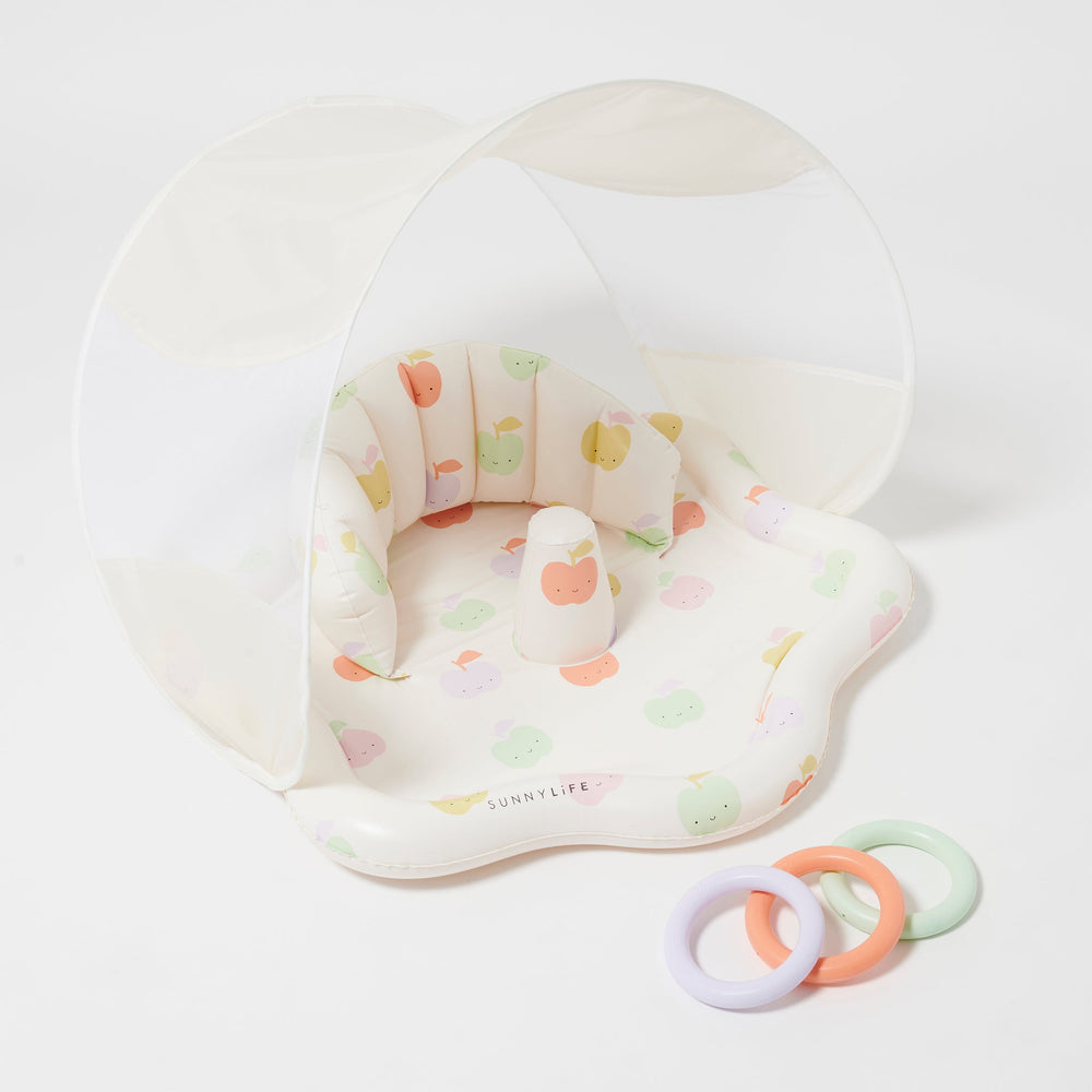 Baby Playmat with Shade | Apple Sorbet Multi