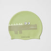 Kids Swimming Cap | Cookie the Croc Light Khaki